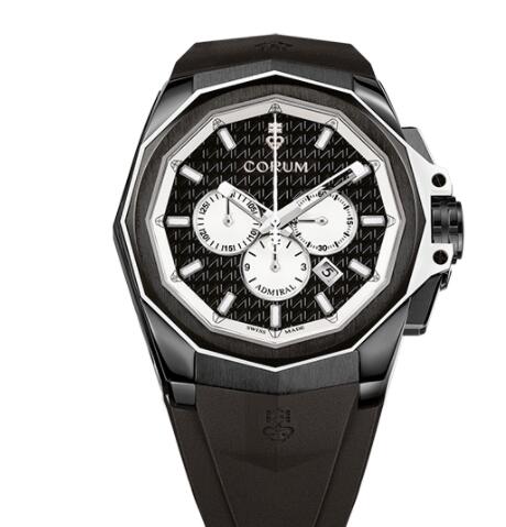 Review Copy Corum Admiral 45 Chronograph Watch A132/03931 - 132.211.95/F371 AN01 - Click Image to Close
